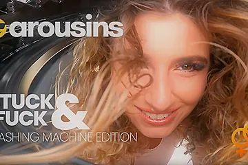 FUCK! I’m stuck again! Candice Demellza Stuck in the Washing Machine by Arousins - porn video