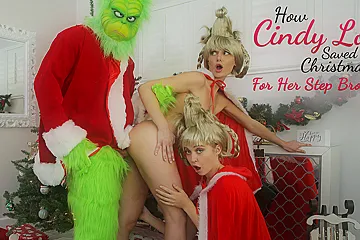 Chloe Cherry & Lacy Lennon in How Cindy Lou Saved Christmas For Her Step Brother - NubilesET - porn video