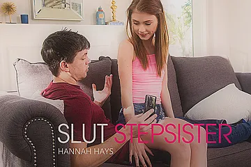 Slutty Stepsister, Hannah Hays, Gets Drenched In Stepbrother's Cum - SlutStepSister - porn video