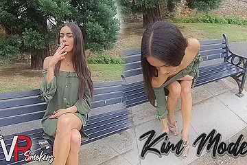 Kim Model - Park Bench - VRSmokers - porn video