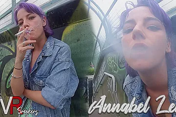Annabel Lee - Smoking On The Bridge - VRSmokers - porn video