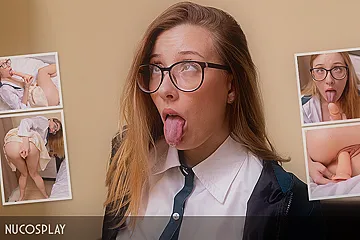 Mary Cosplays A Nerdy Student Who Needs Orgasms Badly - NuCosplay - porn video
