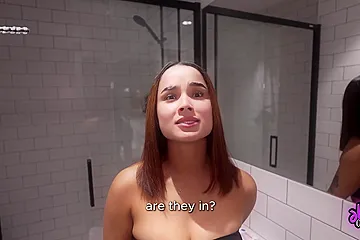 My Stepsister Loves To Play With Her Ass When No One Is Home! Anal Pov - porn video