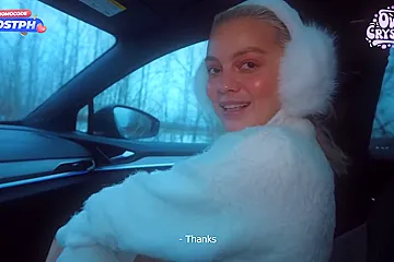 Slutty Sucks Stranger In Car - porn video