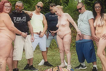 public outdoor mature anal fist fuck orgy - porn video