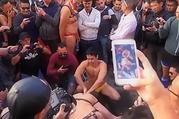 Fisting In The Streets In Front Of Everyone - Rafael Alencar - porn video