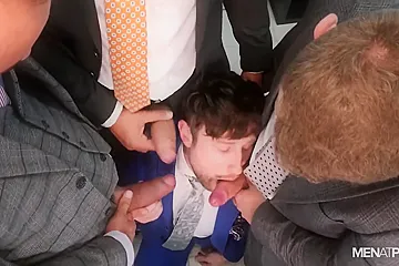 X-mas Eve Boardroom Play - porn video