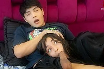 Lil Timy And Emma Anturin - I Watch Tv With My Stepsister And Suck My Cock - porn video