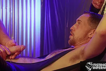 Chained Hunk Ethan Sinns Zapped & Pounded Bareback By Sumner Blaynes Massive Meat - porn video