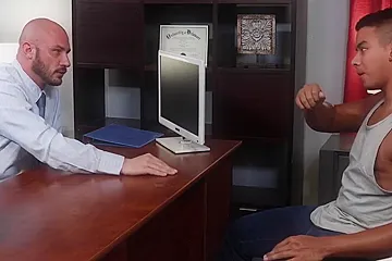 Greg Sweaty Office Bareback Banging 7 Min - Jay Seabrook And Greg Riley - porn video