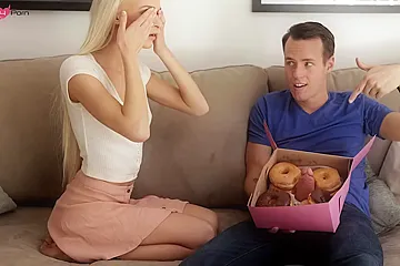 Her Tongue Touches The Head Of Her Stepbrother S Dick With Emma Hix - porn video
