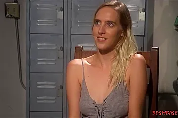 Blonde Tied And Demolished By Two Rude Fuckers - porn video