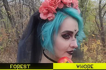 A Chained Witch Is Humiliated, Fisting Her Anal In The Woods - porn video