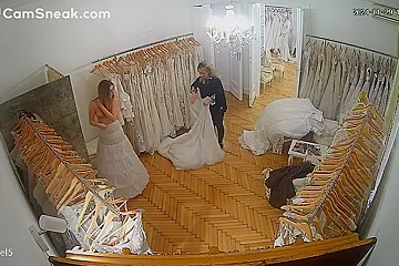 IPCAM - Bride to be changing in wedding saloon - porn video