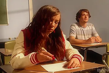 Goody Goody Gets Her Pussy Fucked On The Teachers Table With Alexis Capri - porn video