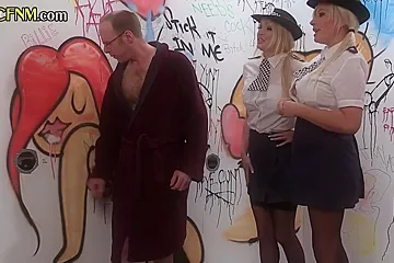 Cfnm Uniformed Police Milfs Grouply Wank Cock - porn video
