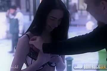 Chad Rockwell In Shy Steamy Chick Fucks In A One-way Mirrored Truck In The Public - porn video
