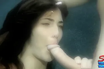Molly Jane - Crazy Underwater Sex With Brunette Fetish Blowjob, Big Natural Tits - porn video