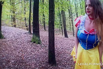 Halloween DAP! Once upon a time Cathy Heaven & Simony Diamond - porn video