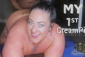 Saucy Sapphire My 1st Creampie - porn video