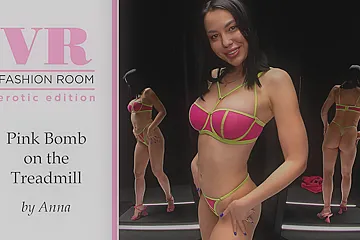 Pink Bomb On The Treadmill (With Slowmo) - porn video