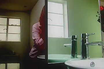 Curvy blonde whore fucks her horny boss in the bathroom - porn video