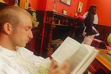 Slutty French maid is down to please her boss - porn video
