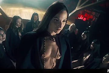 Cult Ritual Turns Into Lesbian Orgy With Unbirth Sacrifice - Zazie Skymm, Amirah Adara And Sata Jones - porn video