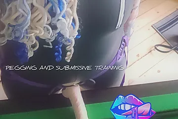 Submissive Slut Watches A Pegging - porn video