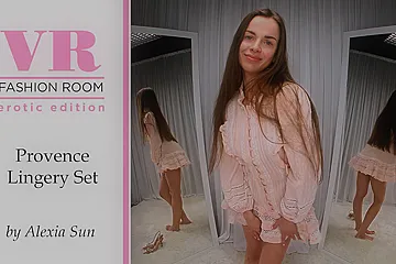 Alexia Sun Try On Provence Lingery Set - porn video