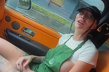 Indica Marie And Teddy Tarantino - Picking Up My Stepsister From Starbucks Perfect Tits Tattoos - porn video