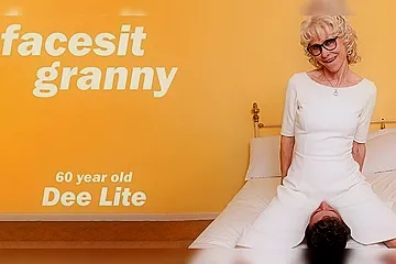 60 Year Old Grandma Loves To Facesit The Who Loves Her Old Pussy On His Face With Benjamin Zee And Dee Lite - porn video