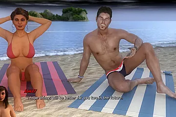 Hotwife Ashley Swinger Couples On The Beach Ep 17 - porn video