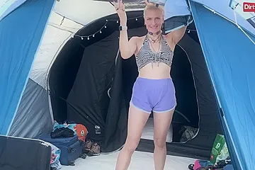 Amateurs And Deutsche Amateure In Amateur Milf Schnuggie Naughty Fuck In Camping Tent During Festival German - porn video